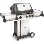 Ultra Chef 405 Propane Gas Grill with Rear Burner, Stainless Steel