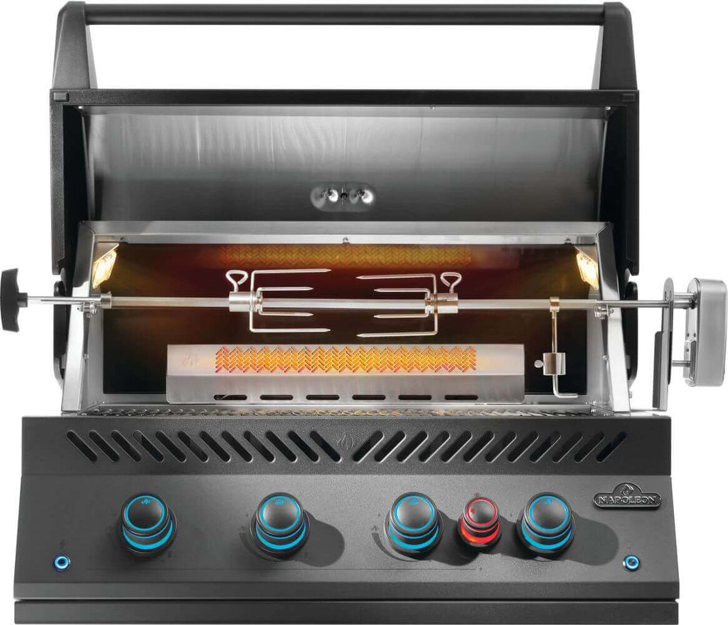 Built-In 700 Series 32" with Infrared Rear Burner Natural Gas, Matte Black