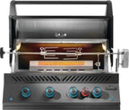 Built-In 700 Series 32" with Infrared Rear Burner Natural Gas, Matte Black