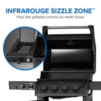 Freestyle™ PRO 425 Propane Gas Grill with Infrared Side Burner, Matte Black