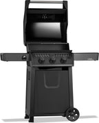 Rebel 3 Propane Gas Grill, Matte Black