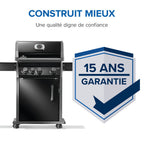 Rogue® 425 Natural Gas Grill with Range Side Burner, Black