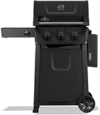Rebel 3 Propane Gas Grill, Matte Black