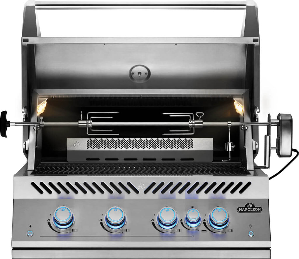 Built-In 700 Series 32" with Infrared Rear Burner Natural Gas, Stainless Steel