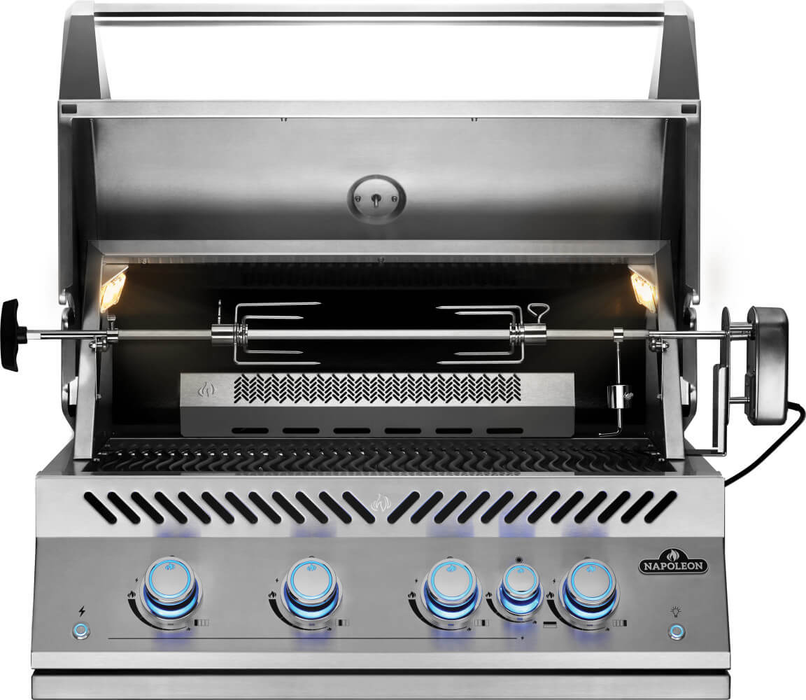 Built-In 700 Series 32" with Infrared Rear Burner Natural Gas, Stainless Steel