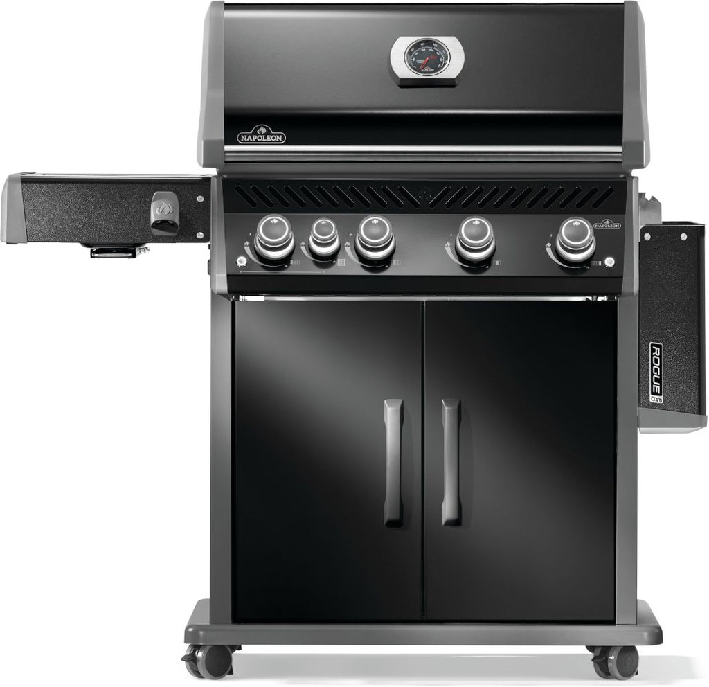 Rogue® PRO 525 Propane Gas Grill with Infrared Side Burner, Black