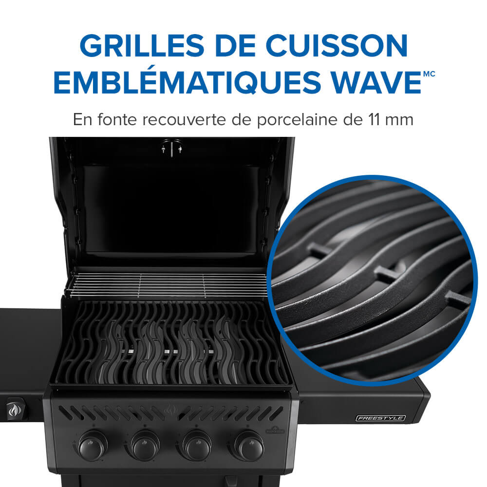 Freestyle™ 425 4-Burner Natural Gas Grill, Matte Black