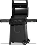 Rebel 3 Propane Gas Grill, Matte Black