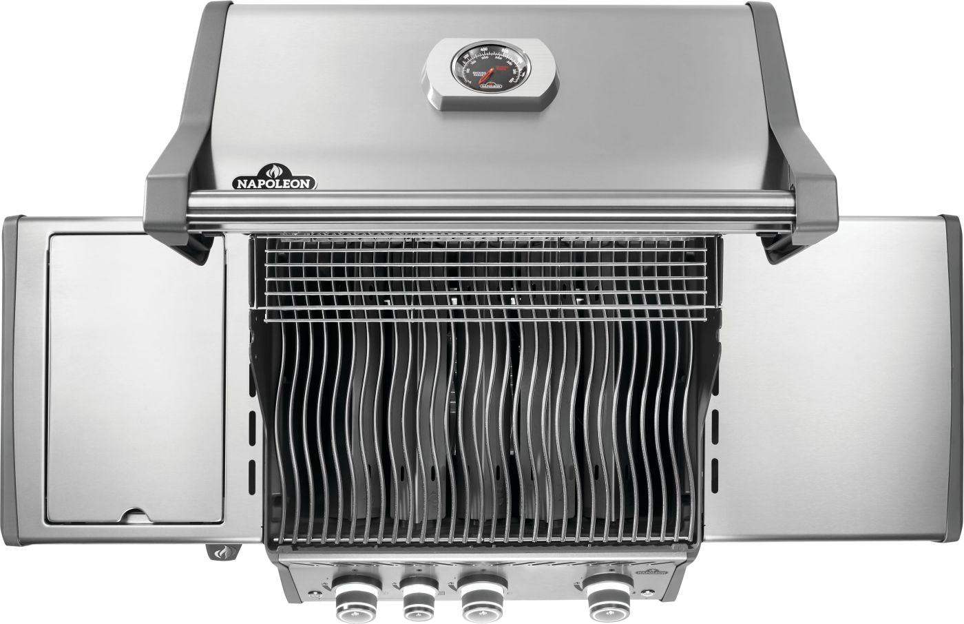 Rogue® PRO 425 Propane Gas Grill with Infrared Side Burner, Stainless Steel