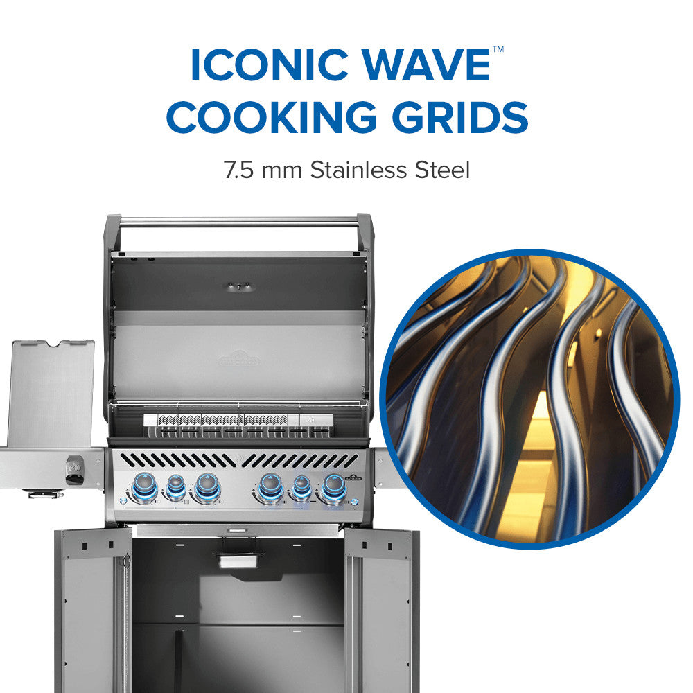 Rogue® PRO-S 525 Propane Gas Grill with Infrared Side and Rear Burners, Stainless Steel