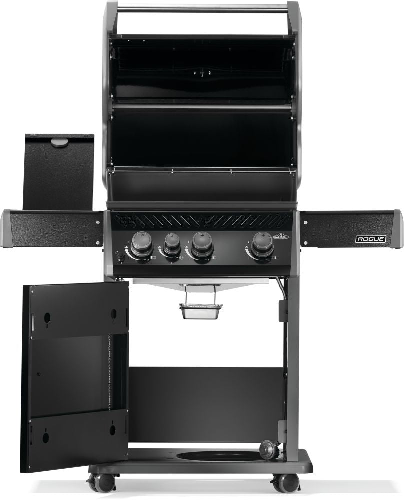 Rogue® 425 Natural Gas Grill with Range Side Burner, Black