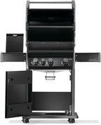 Rogue® 425 Natural Gas Grill with Range Side Burner, Black