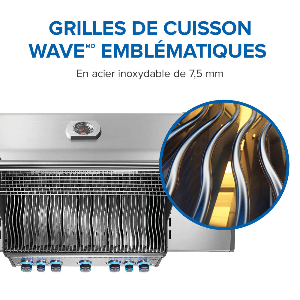 Rogue® PRO-S 625 Natural Gas Grill with Infrared Side and Rear Burners, Stainless Steel