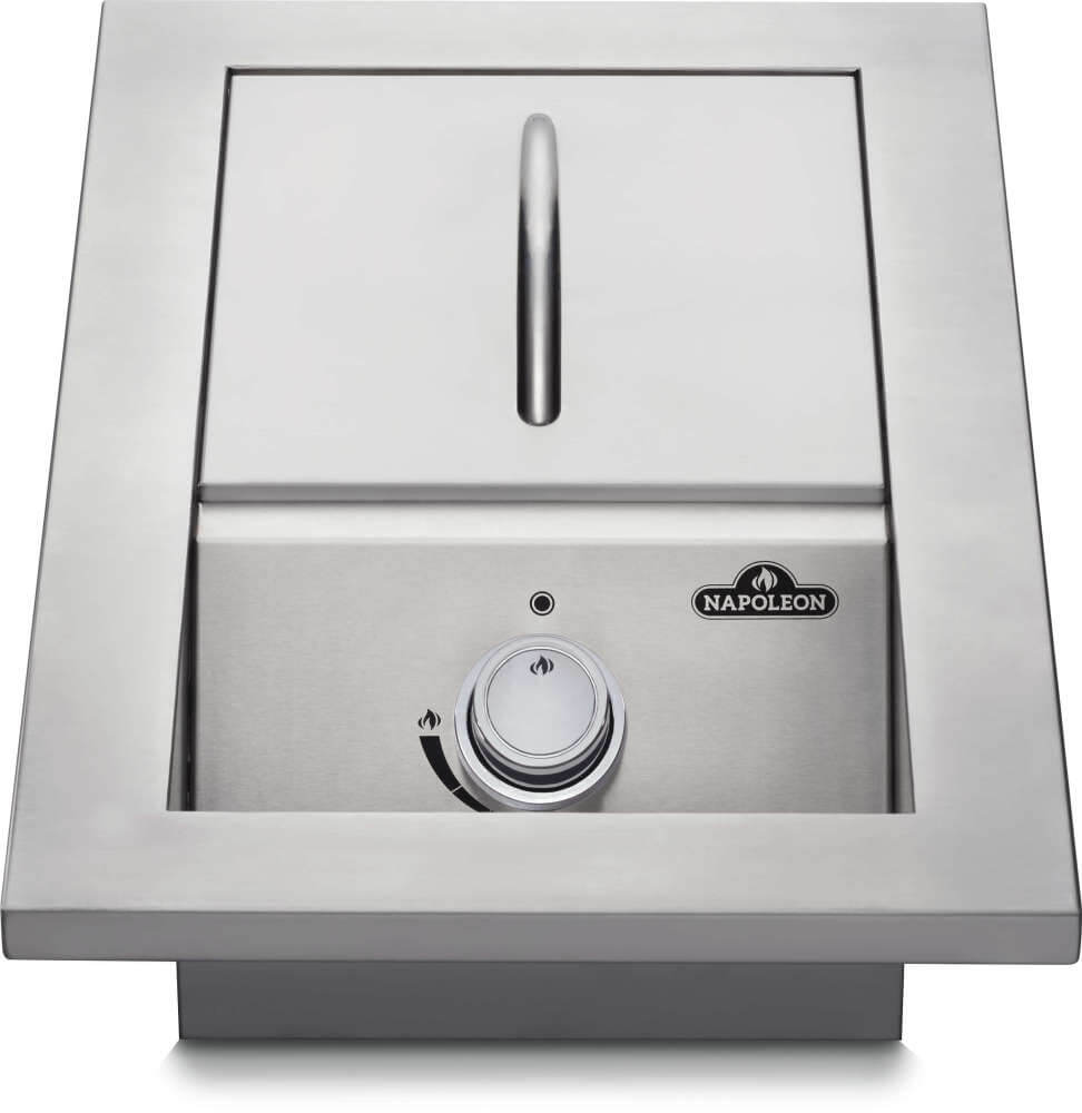 Built-in 500 Series Single Range Top Burner, Stainless Steel Cover