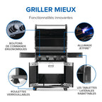 Rogue® 525 Natural Gas Grill, Black, Stainless Steel Grids