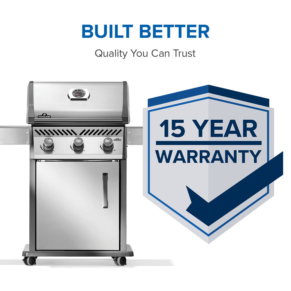 Rogue® 425 Propane Gas Grill, Stainless Steel