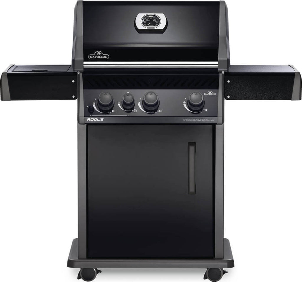 Rogue® 425 Natural Gas Grill with Range Side Burner, Black