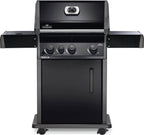 Rogue® 425 Natural Gas Grill with Range Side Burner, Black