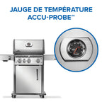 Rogue® PRO 425 Propane Gas Grill with Infrared Side Burner, Stainless Steel