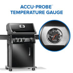 Rogue® 425 Natural Gas Grill with Range Side Burner, Black