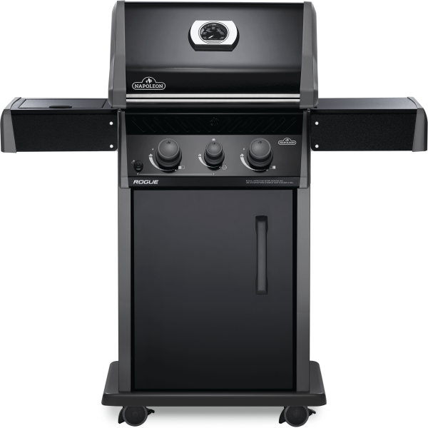 Rogue® 365 Natural Gas Grill with Range Side Burner, Black