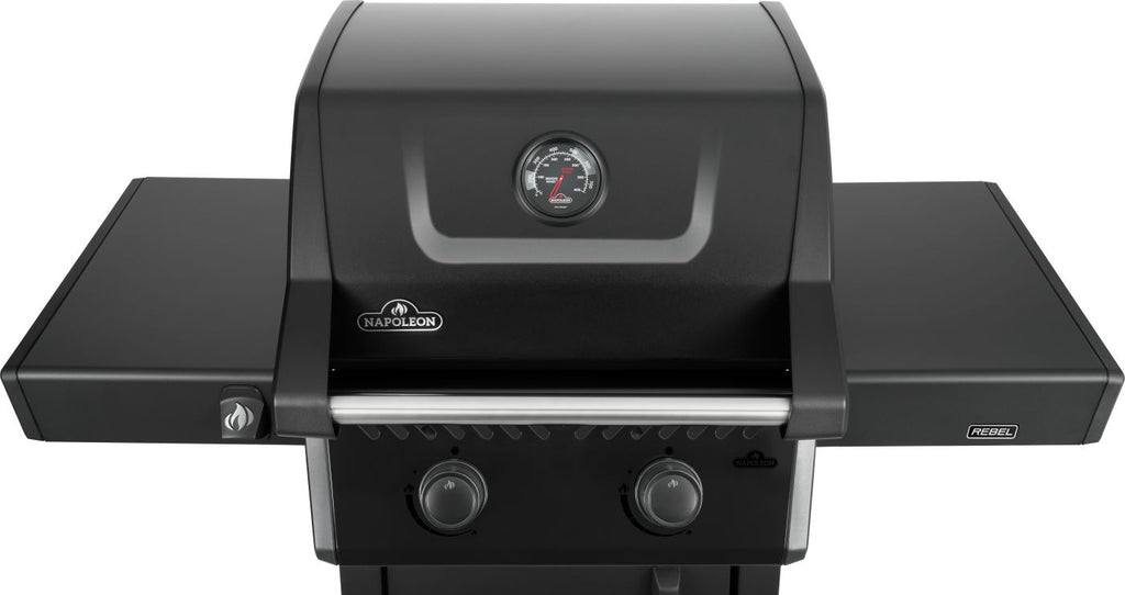 REBEL 2-BURNER MATTE BLACK NAT