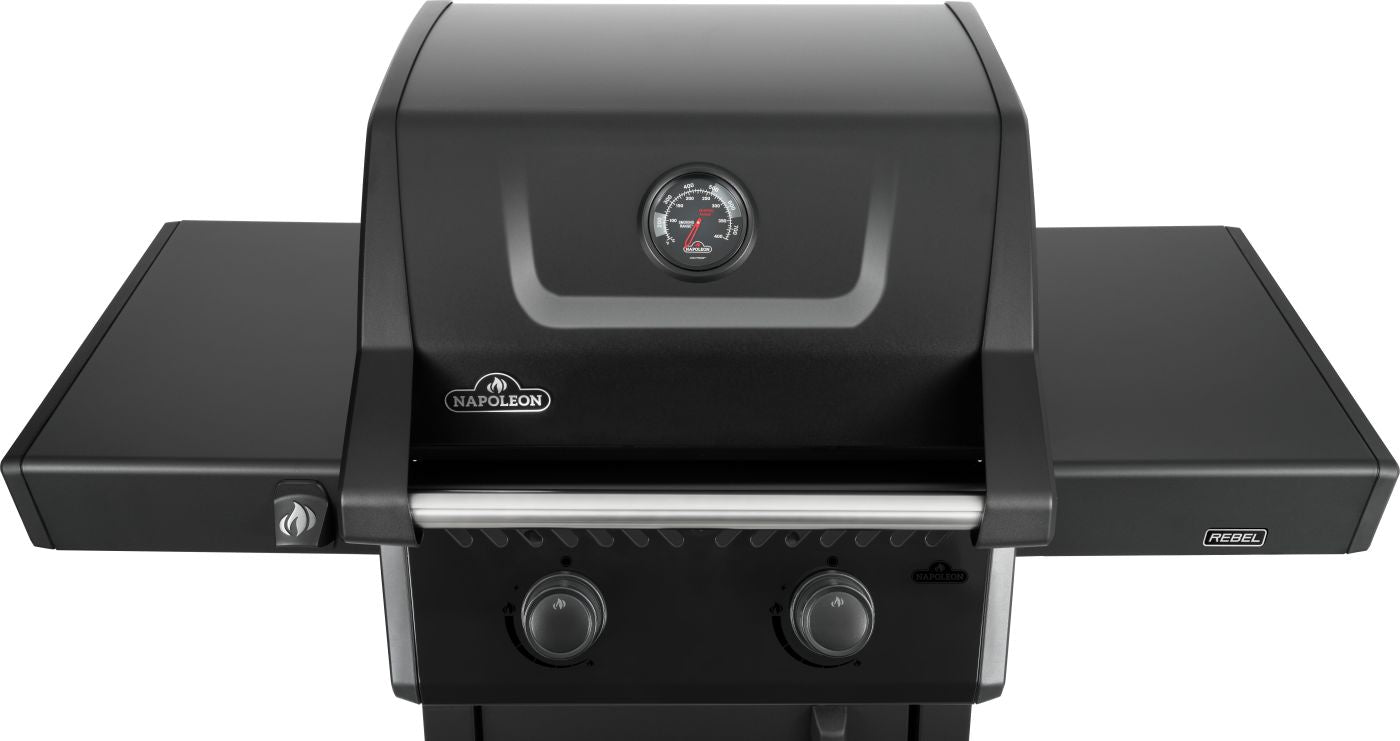 REBEL 2-BURNER MATTE BLACK NAT