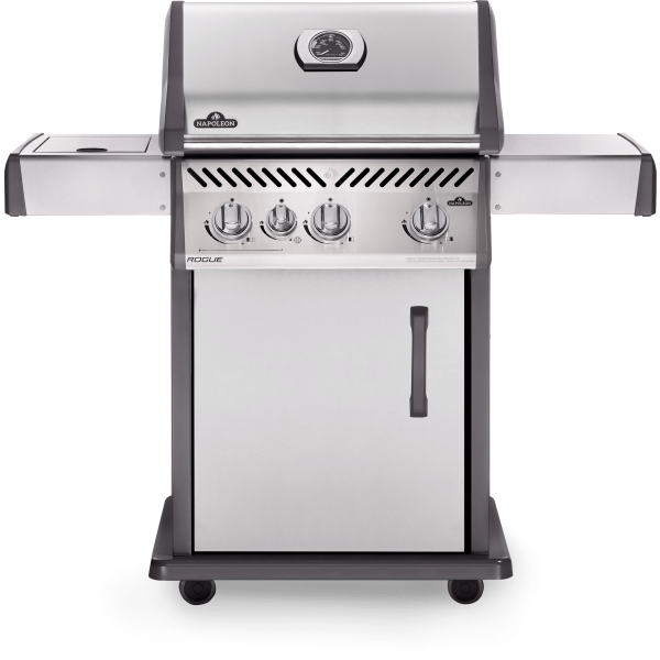 Rogue® 425 Propane Gas Grill with Range Side Burner, Stainless Steel
