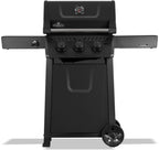 Rebel 3 Natural Gas Grill, Matte Black