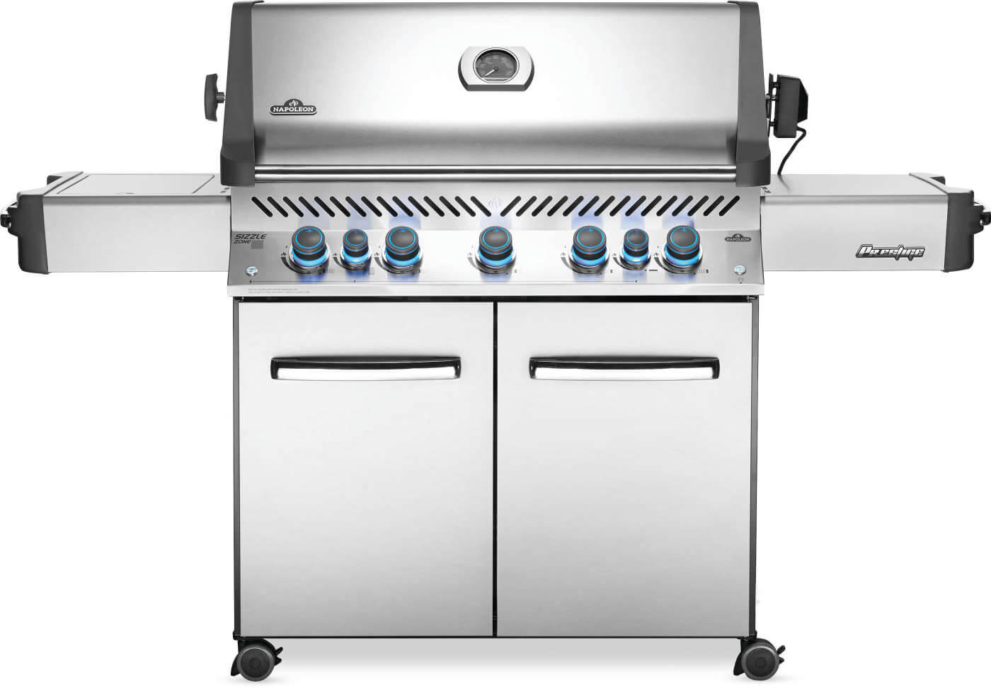 Prestige® 665 Propane Gas Grill with Infrared Side and Rear Burners, Stainless Steel