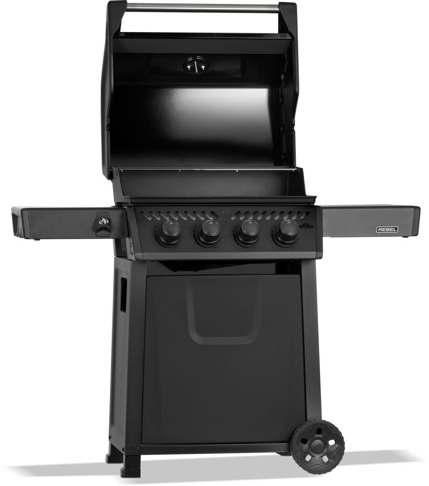 Rebel 4 Natural Gas Grill, Matte Black