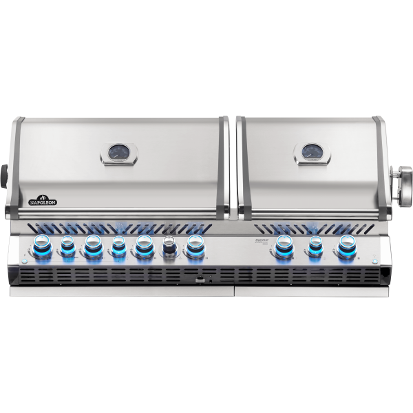 Built-in Prestige® PRO 825 Natural Gas Grill Head with Infrared Bottom and Rear Burner, Stainless Steel