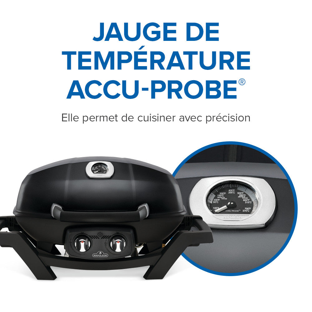 TravelQ™ PRO285 Portable Propane Gas Grill, Black