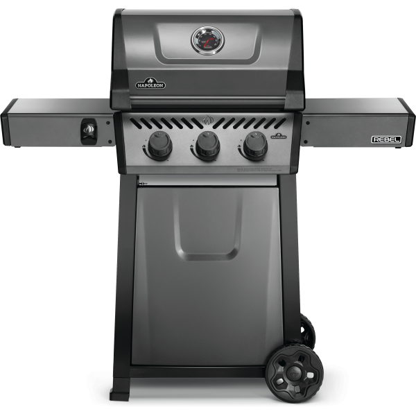 Rebel 3 Propane Gas Grill, Graphite Grey