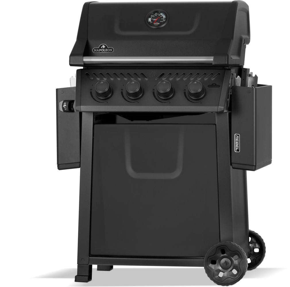 Rebel 4 Natural Gas Grill, Matte Black