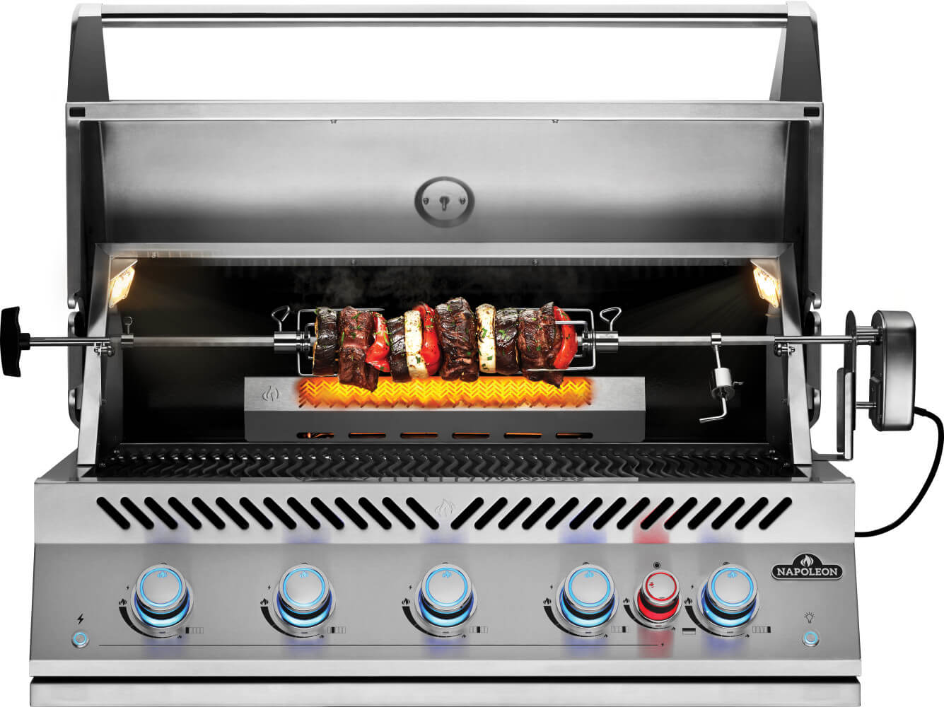 Built-In 700 Series 38" with Infrared Rear Burner Natural Gas, Stainless Steel