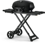PHANTOM TravelQ® PRO 285 Portable Gas Grill with Scissor Cart, Matte/Matt Black