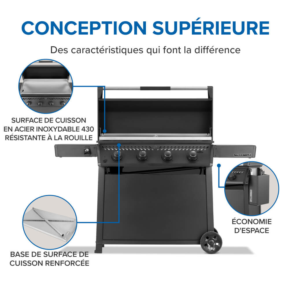 Freestyle™ 36 Inch Griddle, Rust-Resistant Stainless Steel Cooktop, Propane