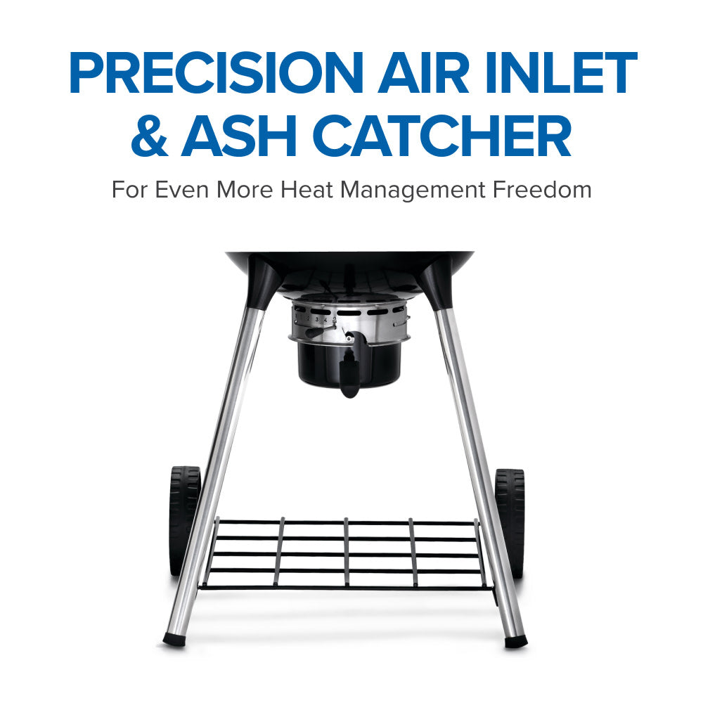 PRO22 Charcoal Kettle Grill, Black