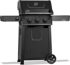 Rebel 3 Propane Gas Grill, Matte Black