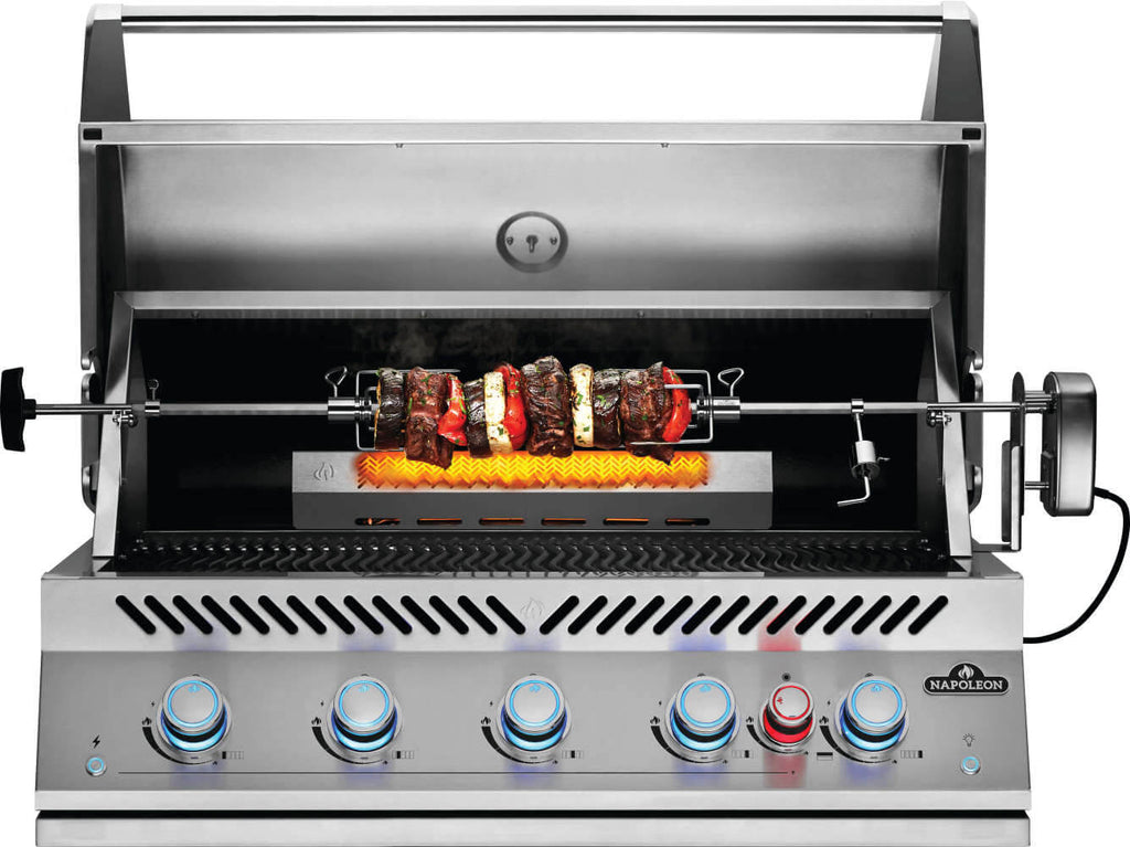 Built-In 700 Series 38" with Infrared Rear Burner Natural Gas, Stainless Steel