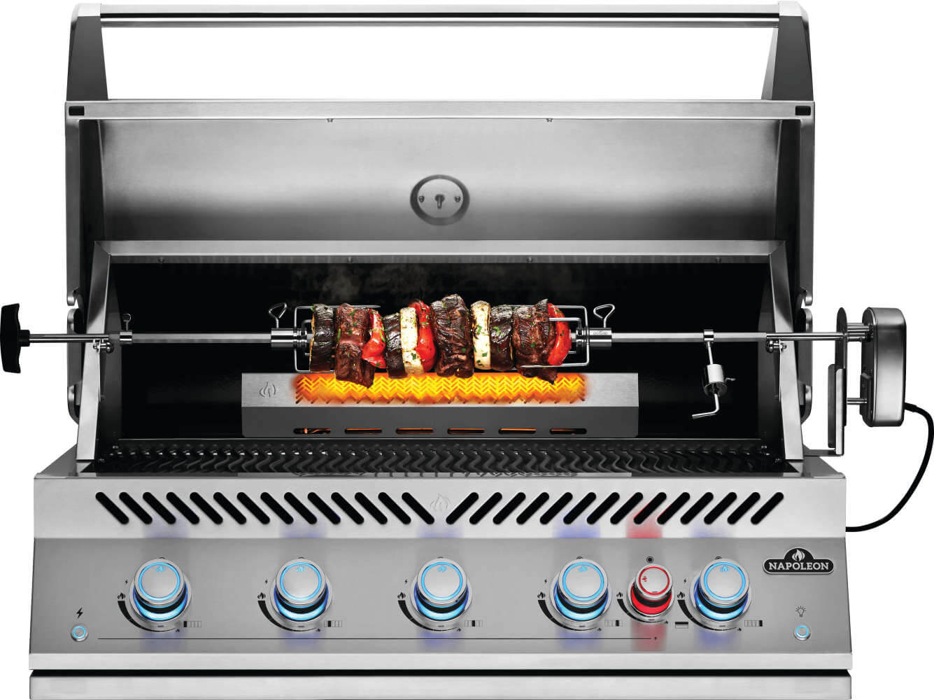 Built-In 700 Series 38" with Infrared Rear Burner Natural Gas, Stainless Steel