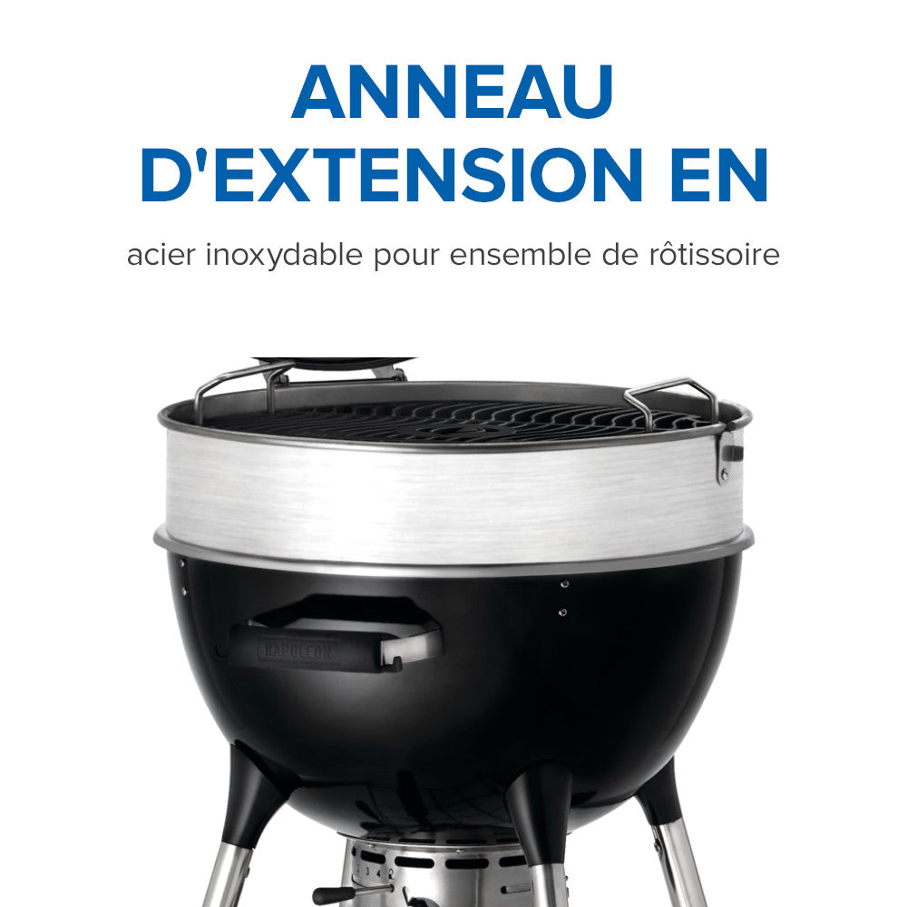 PRO22 Charcoal Kettle Grill, Black