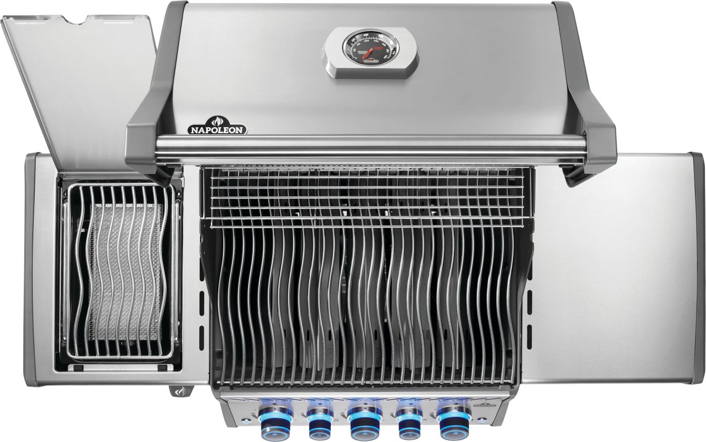 Rogue® PRO-S 425 Propane Gas Grill with Infrared Side and Rear Burners, Stainless Steel