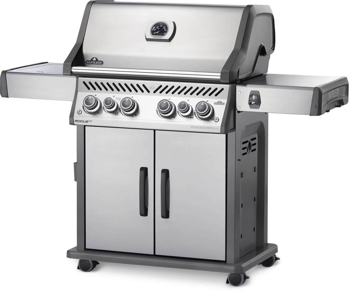Rogue® SE 525 Propane Gas Grill with Infrared Rear and Side Burners, Stainless Steel