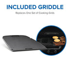TravelQ™ 285 Portable Propane Gas Grill with Griddle, Red