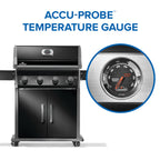 Rogue® 525 Natural Gas Grill, Black, Stainless Steel Grids