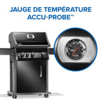 Rogue® 425 Natural Gas Grill with Range Side Burner, Black