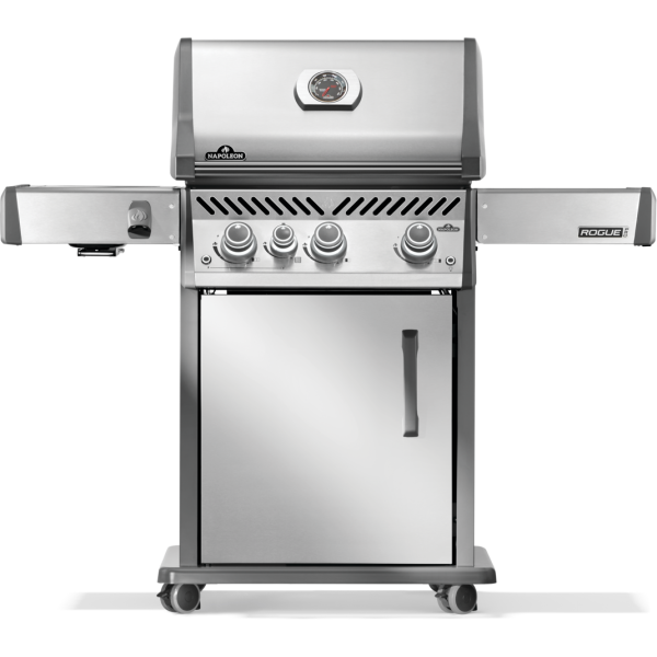 Rogue® PRO 425 Propane Gas Grill with Infrared Side Burner, Stainless Steel