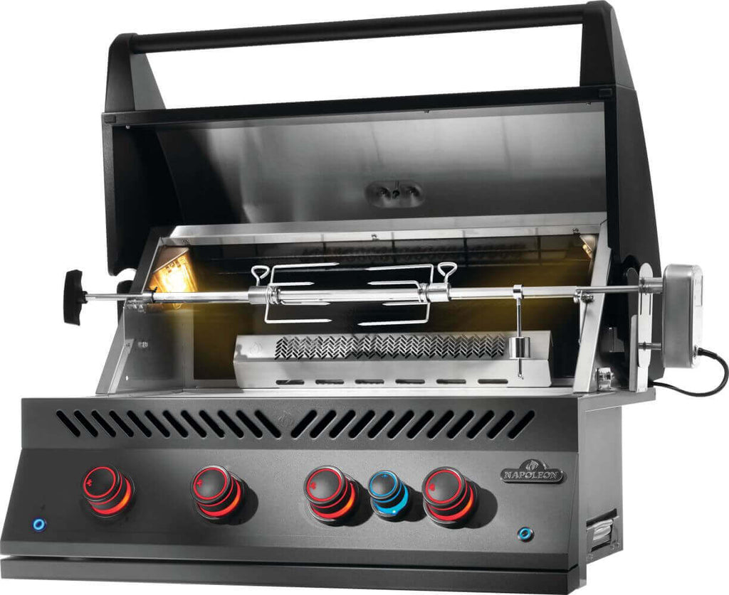 Built-In 700 Series 32" with Infrared Rear Burner Natural Gas, Matte Black